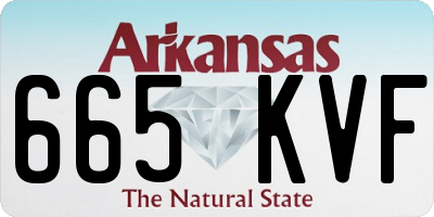 AR license plate 665KVF