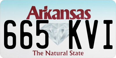 AR license plate 665KVI