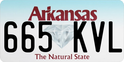 AR license plate 665KVL