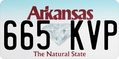 AR license plate 665KVP