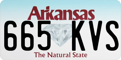 AR license plate 665KVS