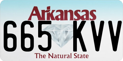 AR license plate 665KVV