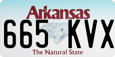 AR license plate 665KVX