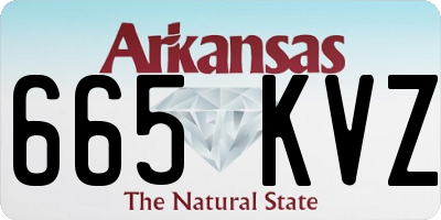 AR license plate 665KVZ