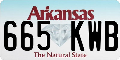 AR license plate 665KWB
