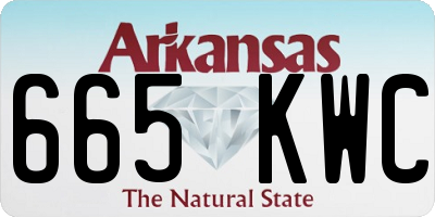AR license plate 665KWC