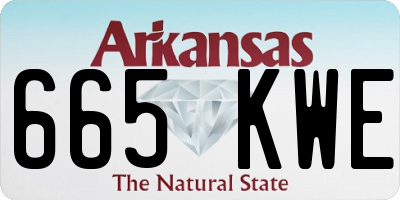 AR license plate 665KWE