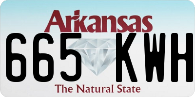 AR license plate 665KWH