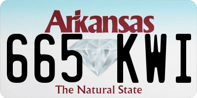 AR license plate 665KWI