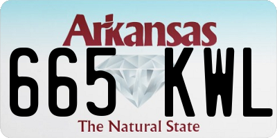 AR license plate 665KWL