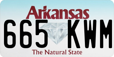 AR license plate 665KWM