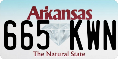 AR license plate 665KWN