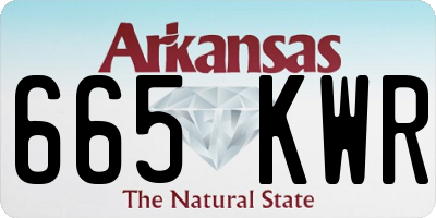 AR license plate 665KWR