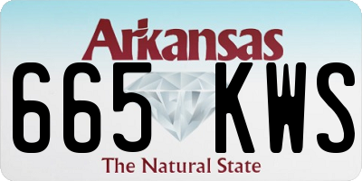 AR license plate 665KWS