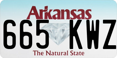 AR license plate 665KWZ