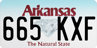 AR license plate 665KXF