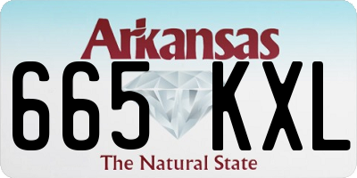 AR license plate 665KXL