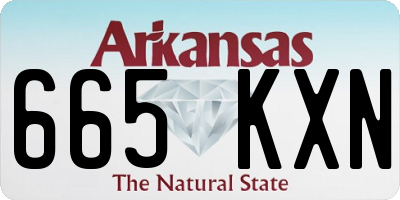 AR license plate 665KXN