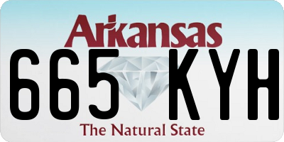 AR license plate 665KYH