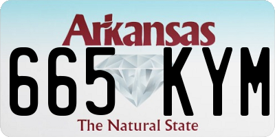 AR license plate 665KYM