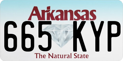 AR license plate 665KYP