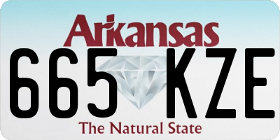 AR license plate 665KZE