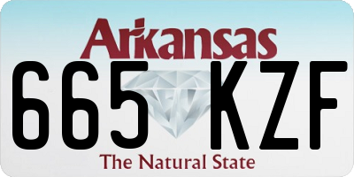 AR license plate 665KZF