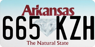 AR license plate 665KZH