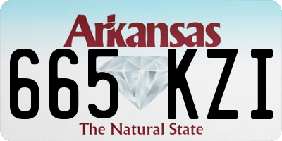 AR license plate 665KZI