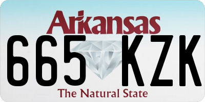 AR license plate 665KZK