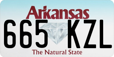 AR license plate 665KZL