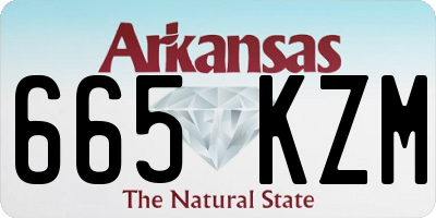 AR license plate 665KZM