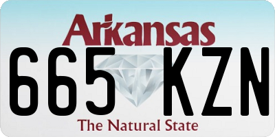 AR license plate 665KZN