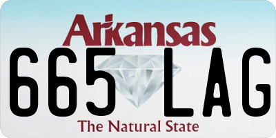 AR license plate 665LAG