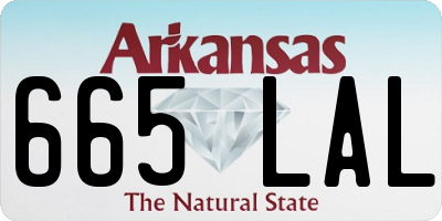 AR license plate 665LAL