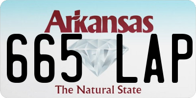AR license plate 665LAP