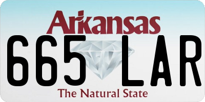 AR license plate 665LAR