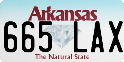 AR license plate 665LAX