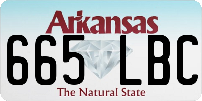 AR license plate 665LBC