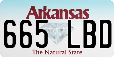 AR license plate 665LBD