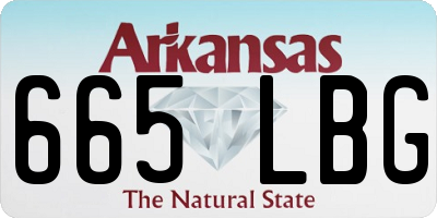 AR license plate 665LBG