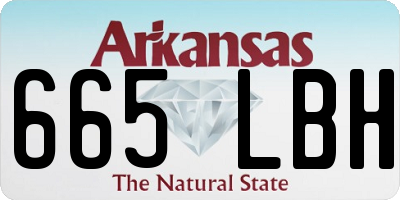 AR license plate 665LBH