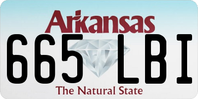 AR license plate 665LBI
