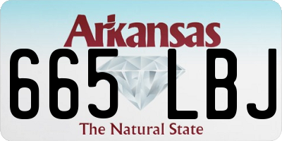 AR license plate 665LBJ