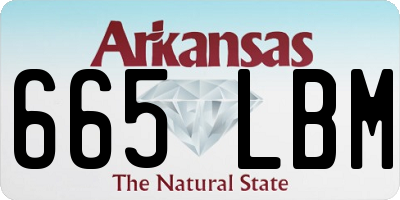 AR license plate 665LBM