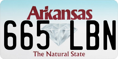AR license plate 665LBN