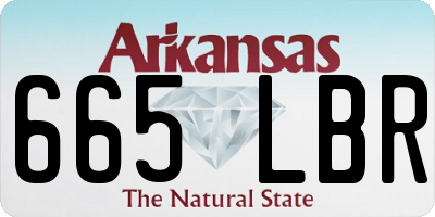 AR license plate 665LBR