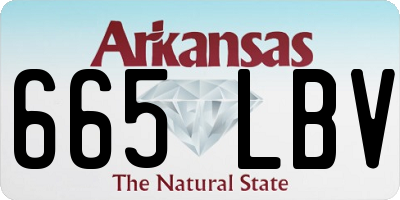 AR license plate 665LBV