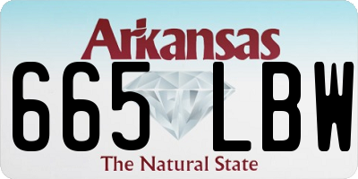 AR license plate 665LBW
