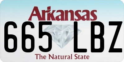 AR license plate 665LBZ